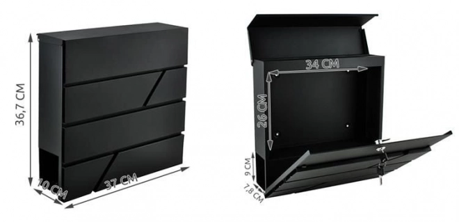 Postkasse S6238 - antracit