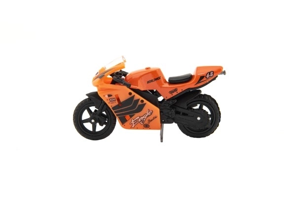 Racer motorcykel metal/plast 8cm fri kørsel mix varianter på kort