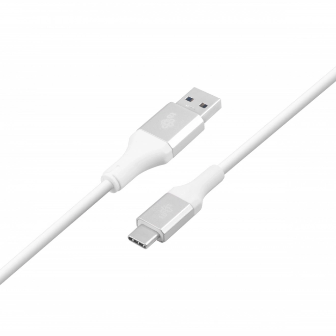 Hvid USB 3.0 - USB C kabel 2m PREMIUM 3A TPE