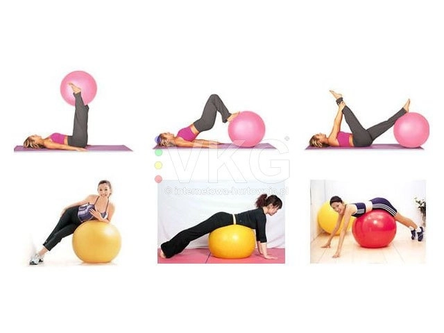 Gymnastikbold Fitness 65 cm med pumpe