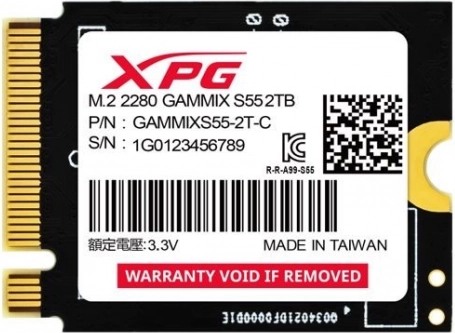 SSD-drev XPG GAMMIX S55 2 TB PCIe 4.0 M.2 2230