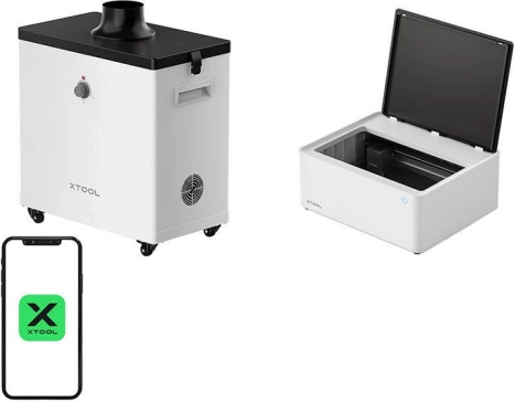 Lasergraver og skæreplotter 2-i-1 xTool M1 10W – grundsæt med røgrenser