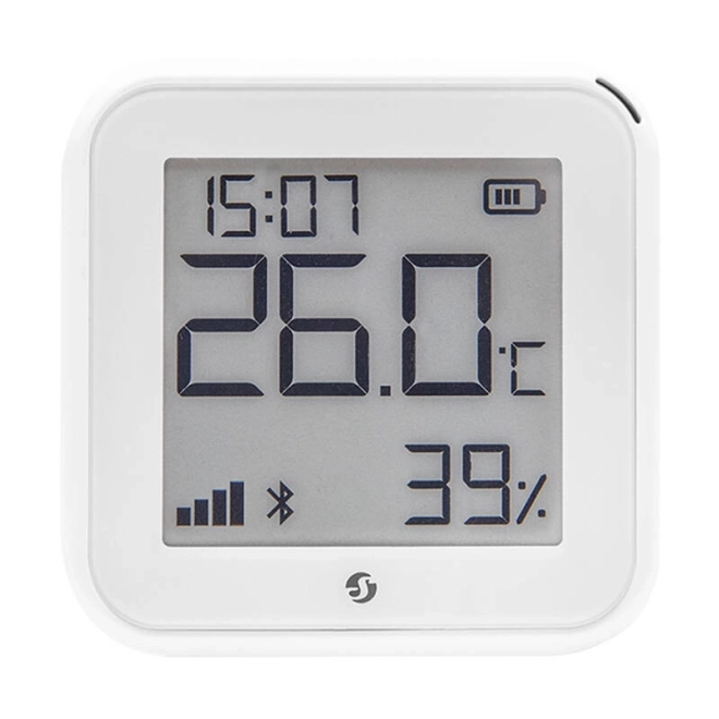 Smart temperatur- og fugtighedssensor Shelly H&T Gen3 hvid