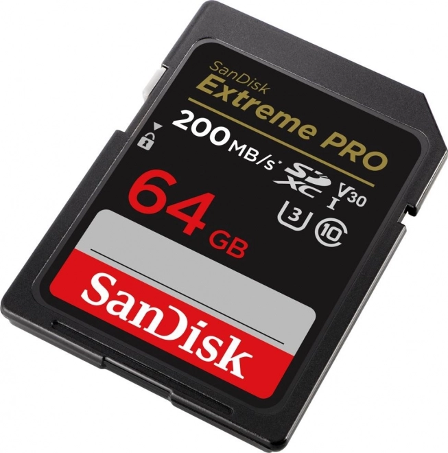 SANDISK EXTREME PRO SDXC 64GB 200/90 MB/s UHS-I U3 (SDSDXXU-064G-GN4IN) hukommelseskort