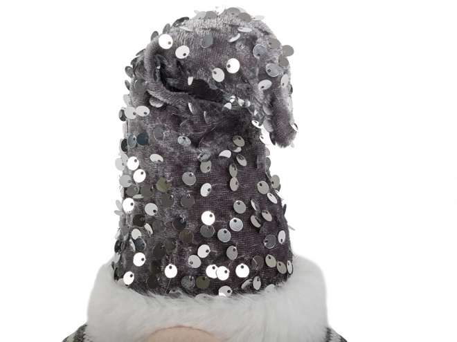 Juledekoreret nisse med belyst LED-mave