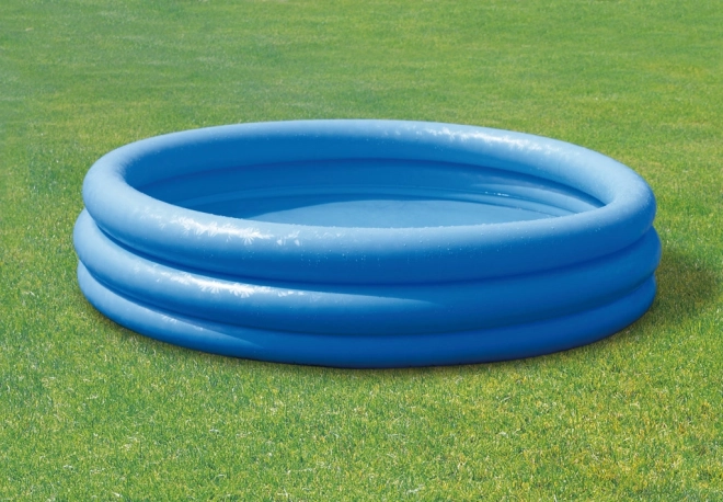 Blå oppustelig pool med 3 kamre - 168 x 38 cm