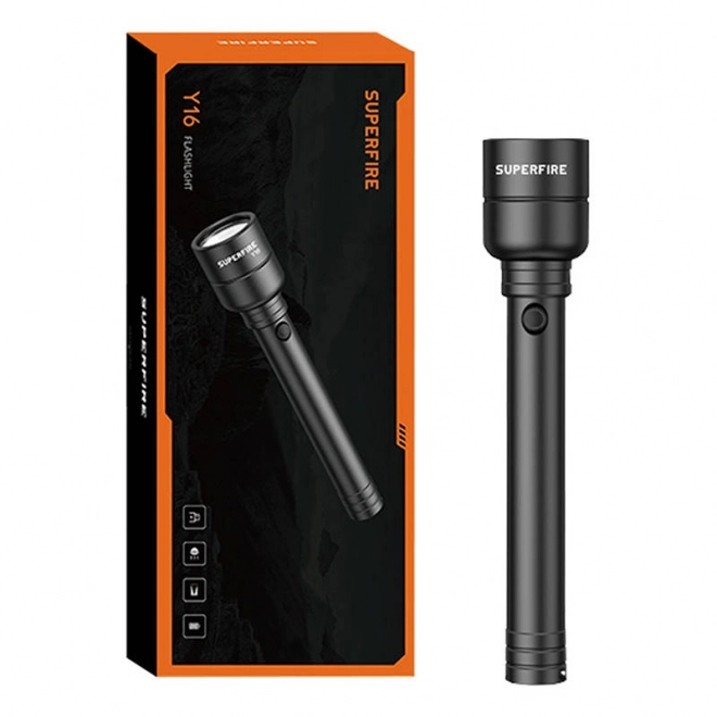 Lommelygte Superfire Y16, 1700lm, USB-C