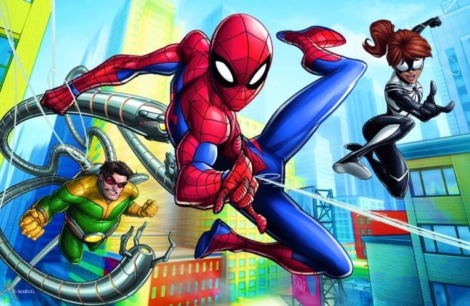 Minipuslespil Spiderman 54 brikker