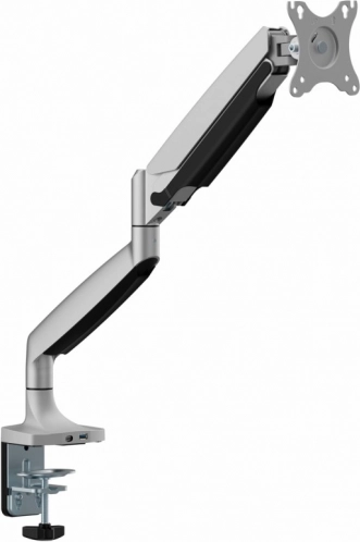 Gasdæmpet bordbeslag til LED/LCD-skærm 17-45" med USB-A og USB-C