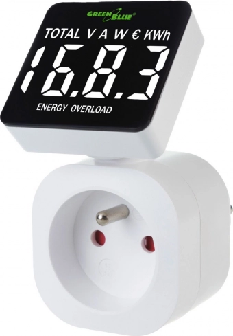 energiforbrugsmåler greenblue gb620e med drejelig skærm