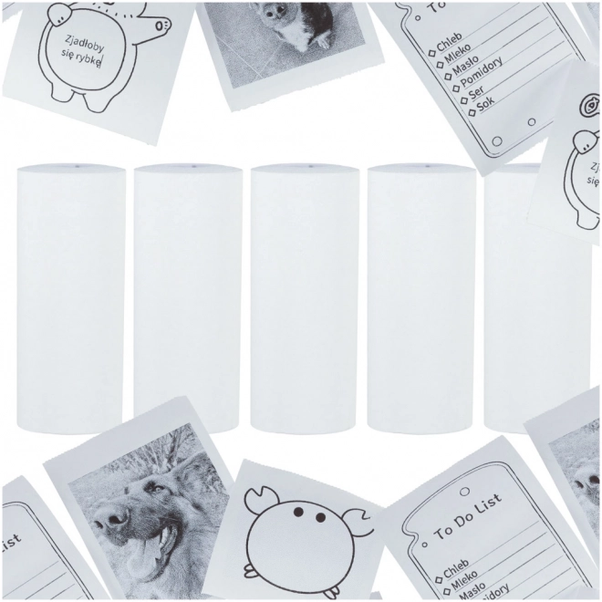 Rulle termopapir til mini printer 5,7 cm x 4,5 m 5 stk