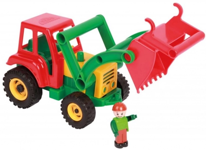 Aktiv traktor med læsseskovl