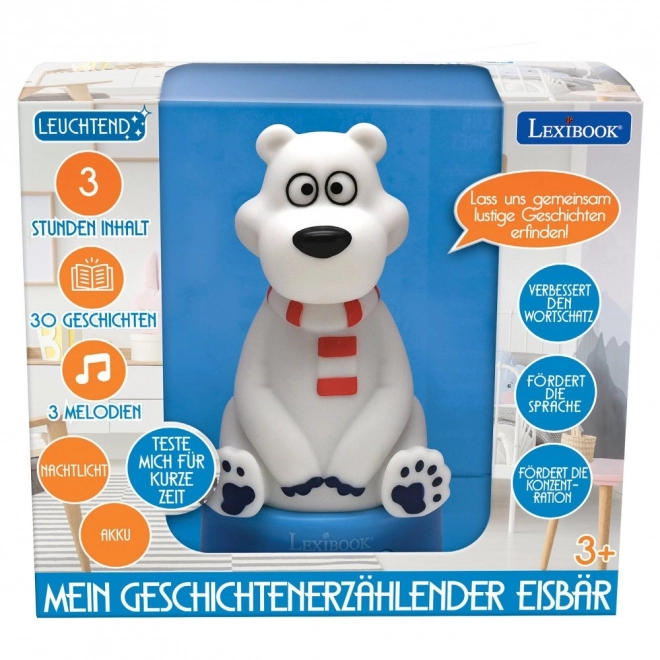3D bamse med eventyr natlys