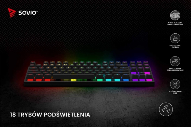 Mekanisk tastatur Savio Tempest X2 RGB Outemu Brown