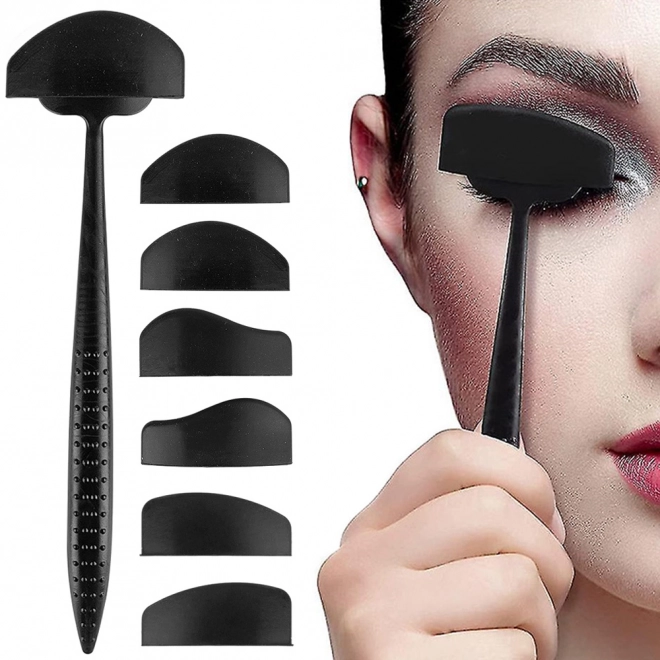 Sæt af silikoneskabeloner til eyeliner
