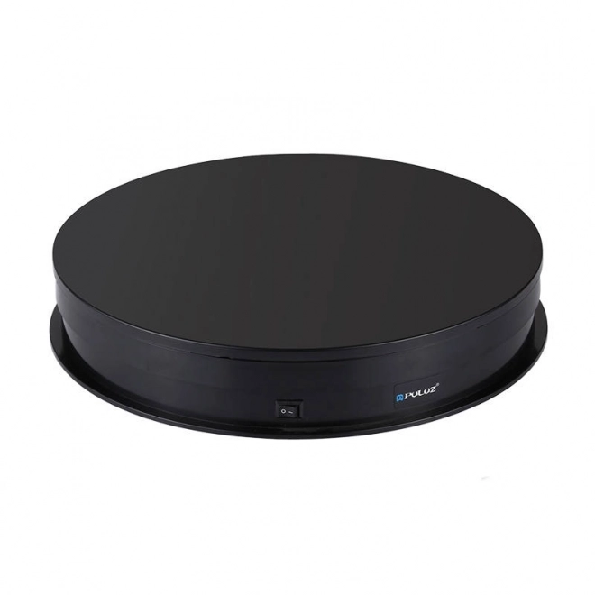 Elektrisk roterende bord Puluz med display 30 cm USB sort