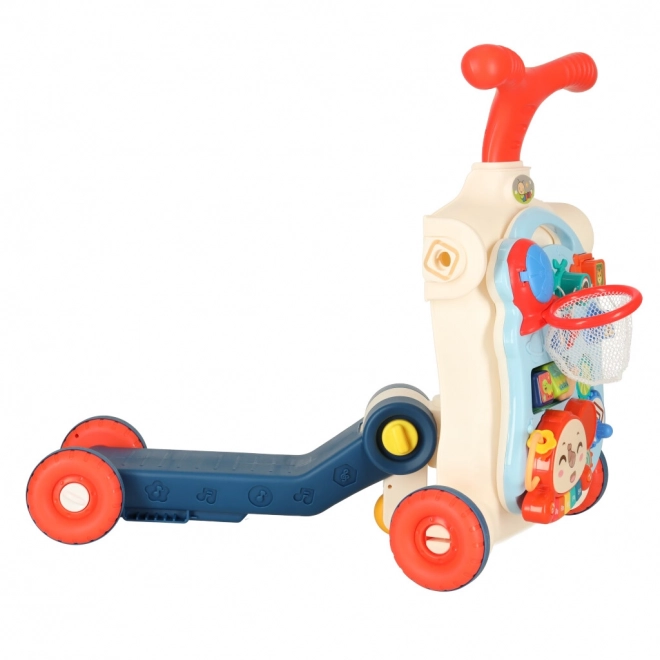 Multifunktionelt baby walker og interaktivt bord 5i1