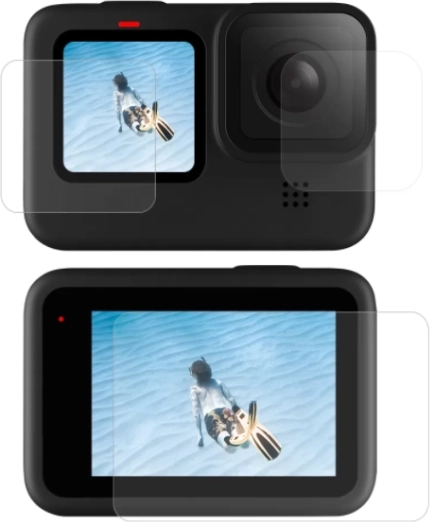 Hærdet glas Telesin til GOPRO HERO 9/10/11/12 – sæt til skærme og objektiv