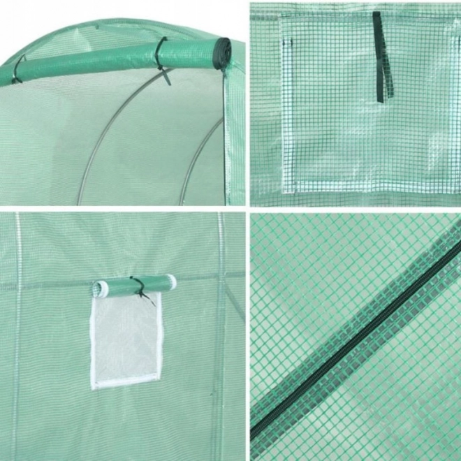 Have folietunnel drivhus 4x2,5x2m 10m² grøn