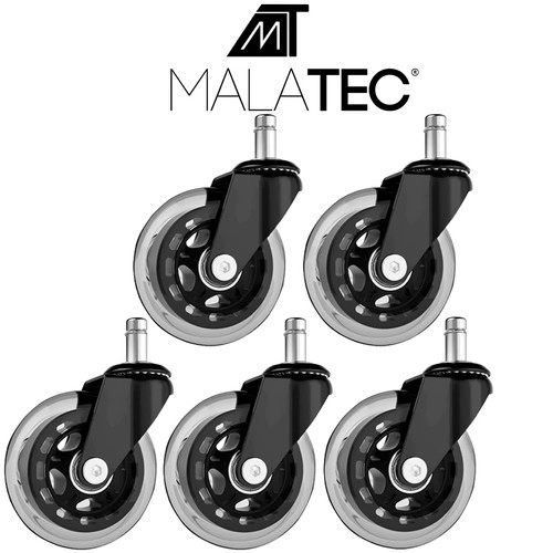 Kontorhjul 5 stk Malatec