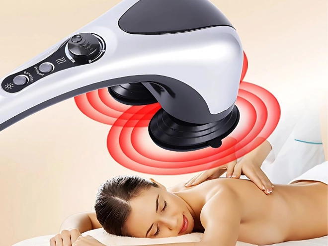 Dobbelt vibrerende massageapparat med infrarødt lys