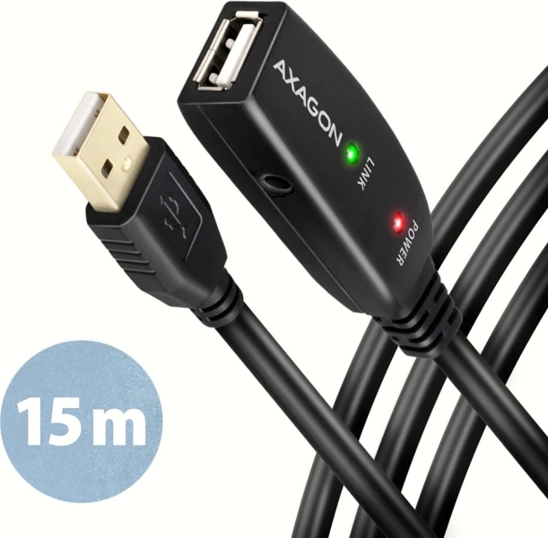 Aktivt USB 2.0 forlængerkabel AXAGON ADR-215 15 m