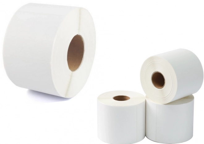 Termiske selvklæbende etiketter 100x150mm hvide, 500 stk