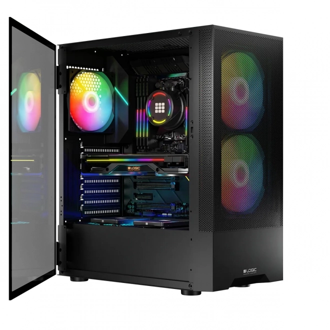 Arya ARGB USB 3.0 Midi Tower sort