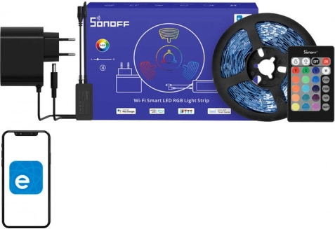 Smart RGB LED-lysbånd Wi‑Fi 5 m Sonoff L2 Lite