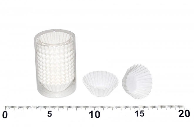 Hvide konditorforme 6cm (diam.3cm, højde.1,5cm) - 200stk