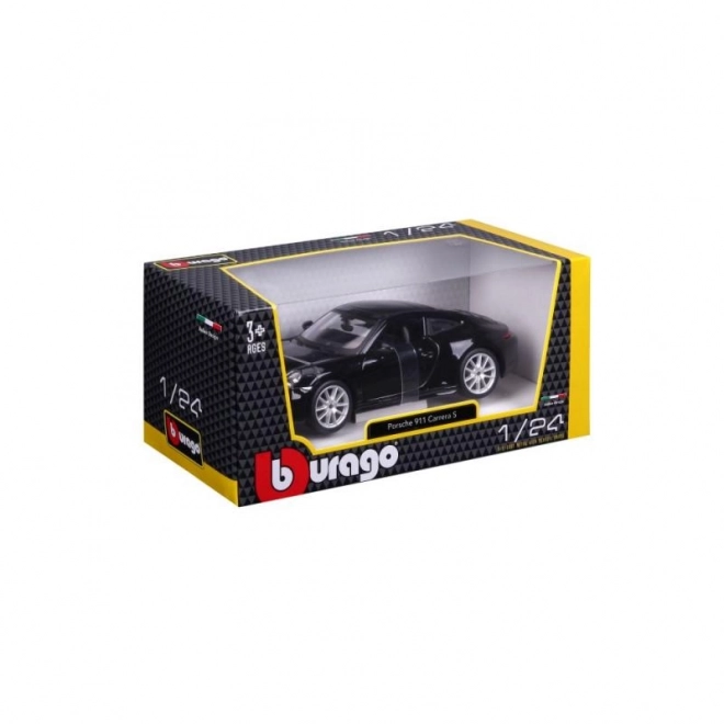 Bilmodel Porsche 911 Carrera S sort