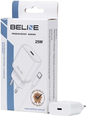 Vægoplader 25 W GaN USB‑C + USB‑C-kabel – Hvid
