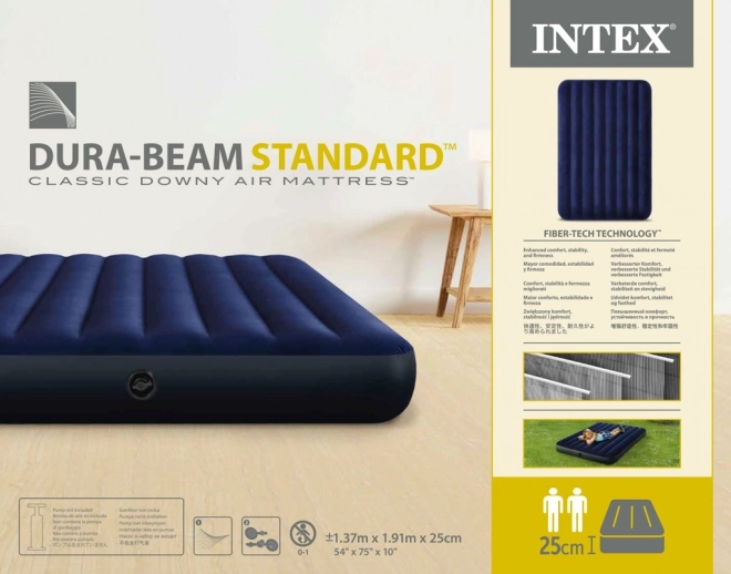 Oppustelig madras INTEX Double Velour 191x137 cm