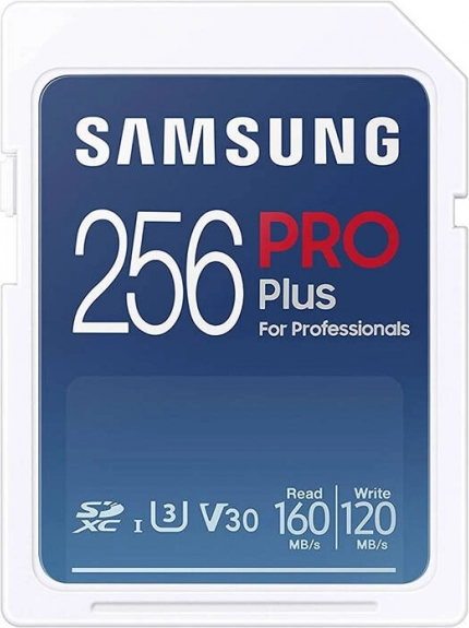 Samsung PRO Plus 256 GB SD-kort + læser