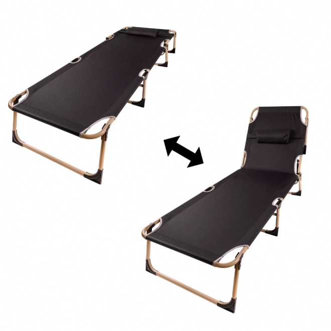 Sammenklappelig campingfelt seng Canada 193 cm mørkegrå
