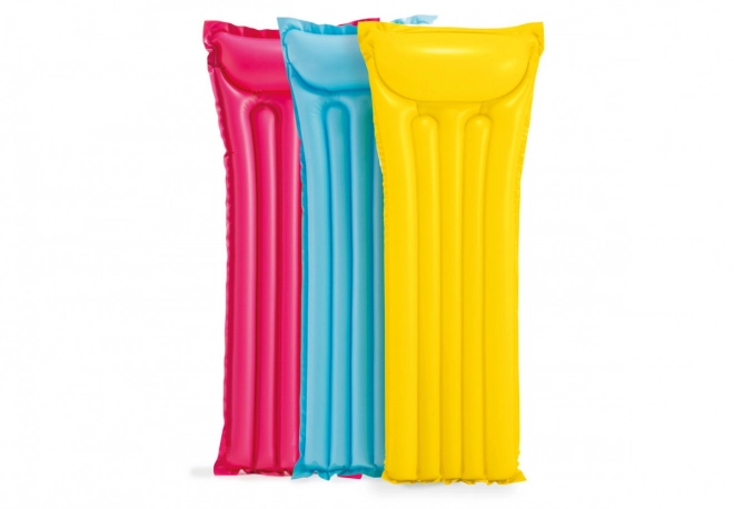Oppustelig liggeunderlag 183x69cm assorteret 3 farver