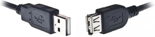 USB 2.0 forlænger kabel AM–AF 3 m sort