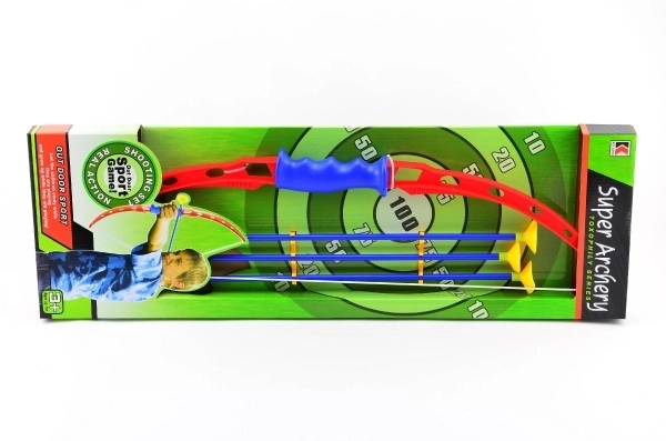 Bue og pile 3 stk plast 71 cm i æske
