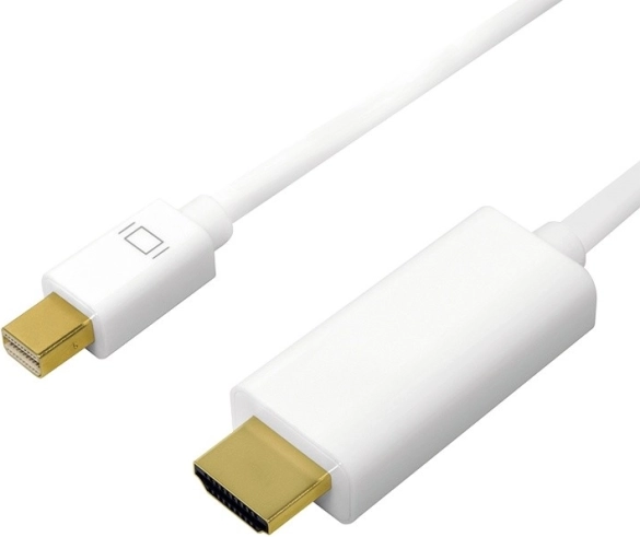 Mini DisplayPort til HDMI-kabel 4K hvid