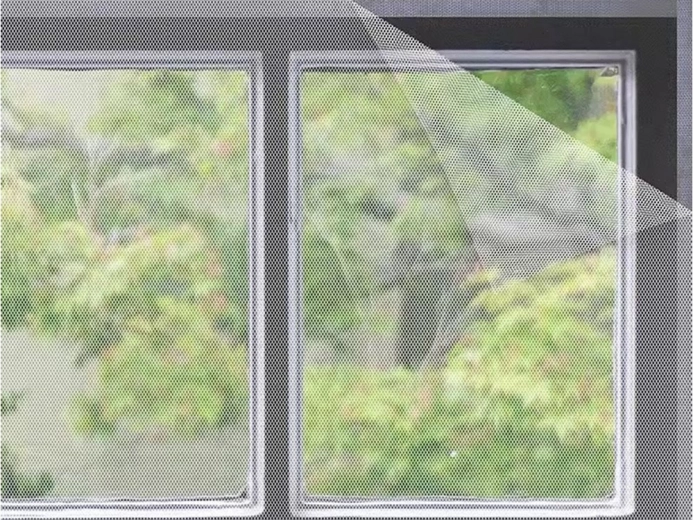 Fint netstof med høj gennemsigtighed