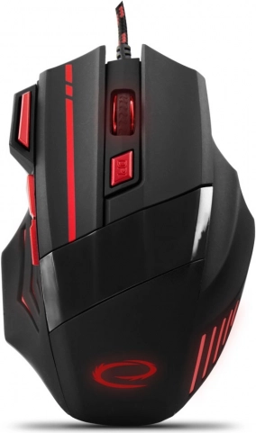 Kablet gamingmus Esperanza med justerbar DPI (rød)