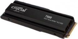 SSD-drev Crucial T500 1TB M.2 NVMe PCIe 4.0 med køler