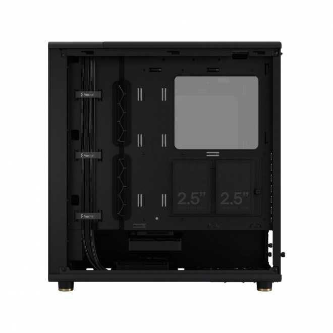 Fractal Design kabinet North sort med træelementer