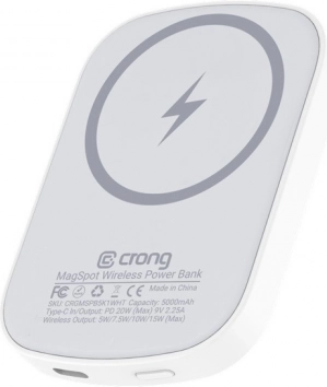Trådløs powerbank MagSpot med MagSafe 5000mAh og USB‑C 20W PD