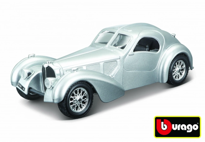 Bburago 1:24 Bugatti Atlantic sølv