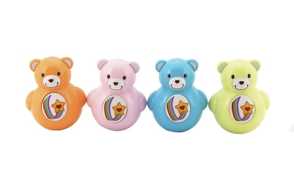 Roly Poly bjørn squeaky 10 cm plast 10x12x8cm