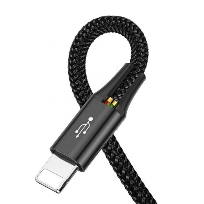 Baseus Hurtig USB-kabel 4i1 2xUSB-C / Lightning / Micro 3,5A 1,2m - sort