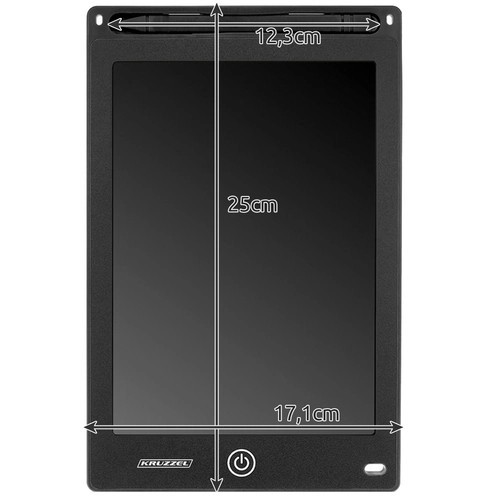 Tegnetablet 10" sort XL KRUZZEL 22455
