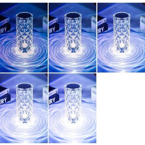 Lampe med LED-projektor - rose, Izoxis 22518