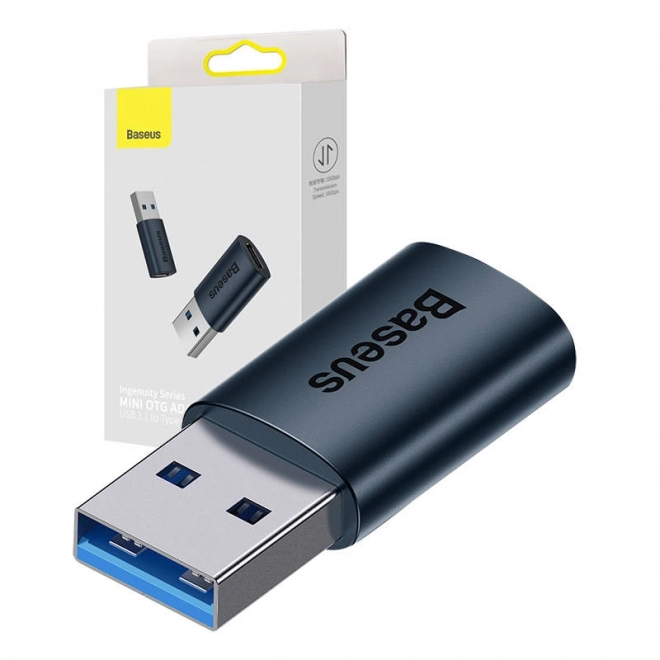 Adapter Baseus USB-A til USB-C – Blå